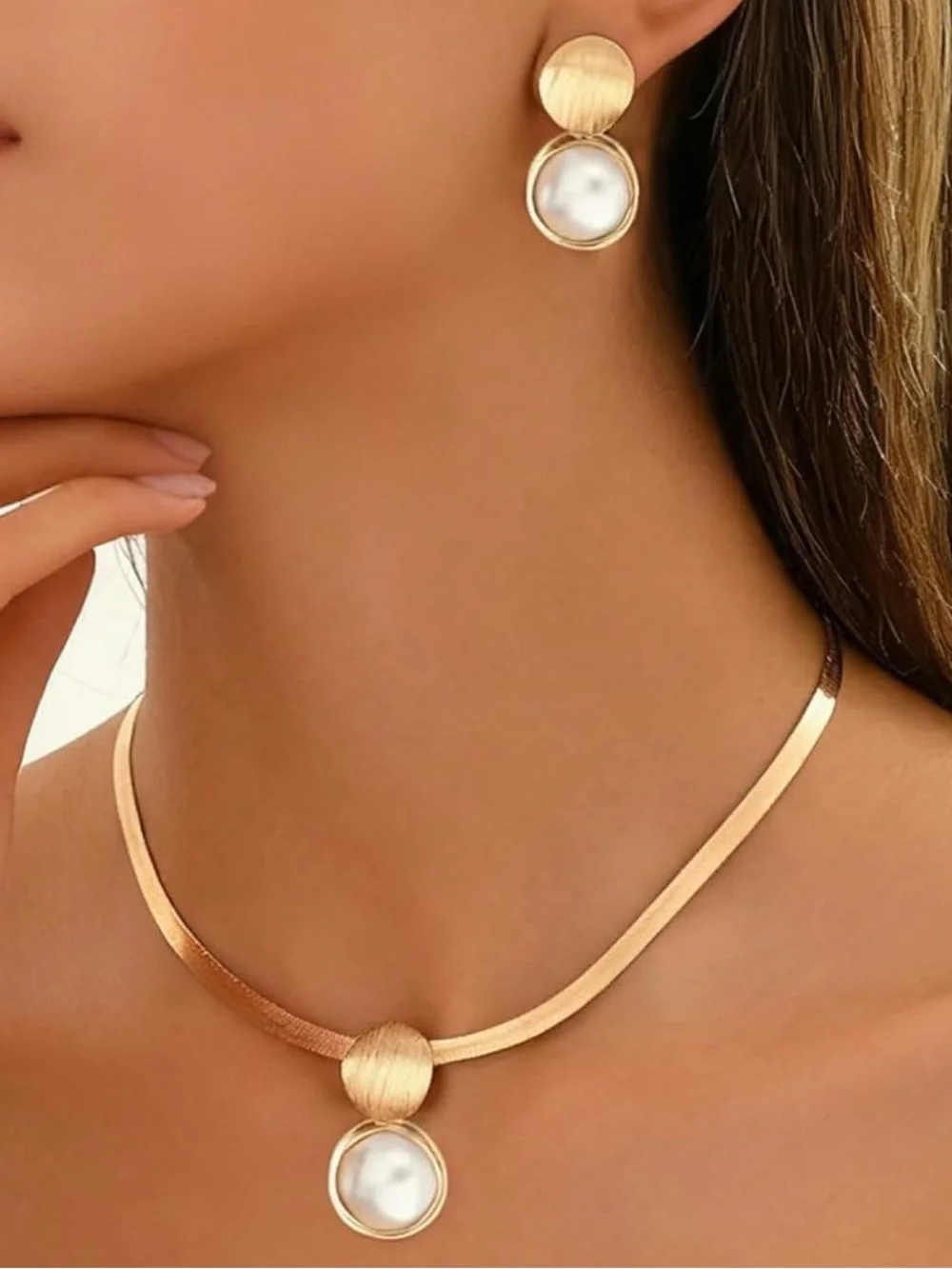 Anthropologie gold tone